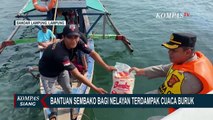 Nelayan Tak Bisa Melaut Akibat Cuaca Buruk, Polresta Bandar Lampung Bagikan Bantuan Sembako!