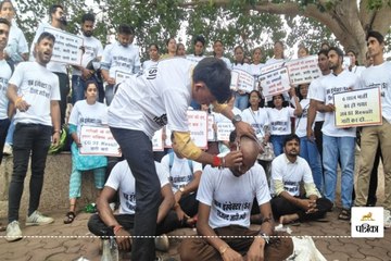 Raipur News: SI कैंडिडेट ने करवाया सामूहिक मुंडन, सरकार से गुहार लगाकर युवतियों ने भी कटवाएं बाल, देखें Video
