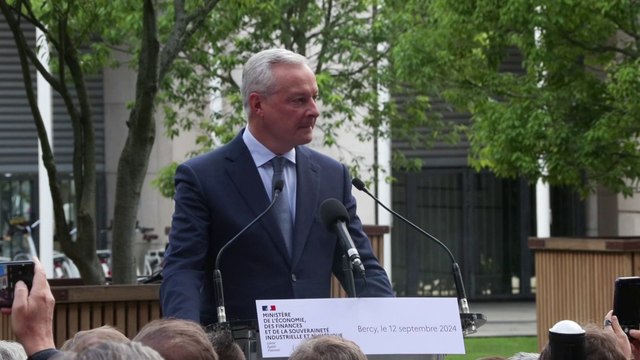 Comme dirait Michel Sardou, je vous aime mais je pars , Bruno Le Maire fait ses adieux à Bercy