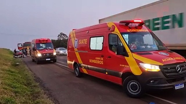 Homem e mulher ficam feridos após perdeste ser atropelado por moto na PRc-467 em Cascavel