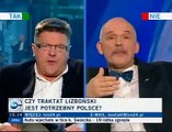 2008/03/15 - (2/2) JKM masakruje Wolskiego w TVN24 - Traktat Reformujący UE