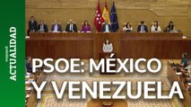 Ayuso compara al PSOE con Venezuela y México