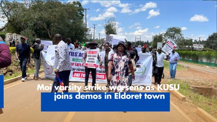 Moi varsity strike worsens as KUSU joins demos in Eldoret town