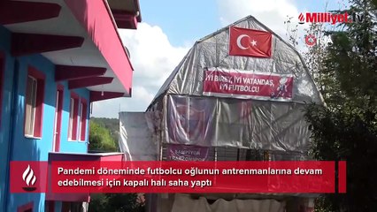 Evde devamlı topla oynayan oğluna bulduğu çözüm hayran bıraktı: Lamba ve camlarını kırıyordu