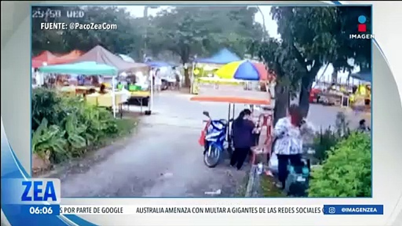 VIDEO: Mujer cae en una coladera