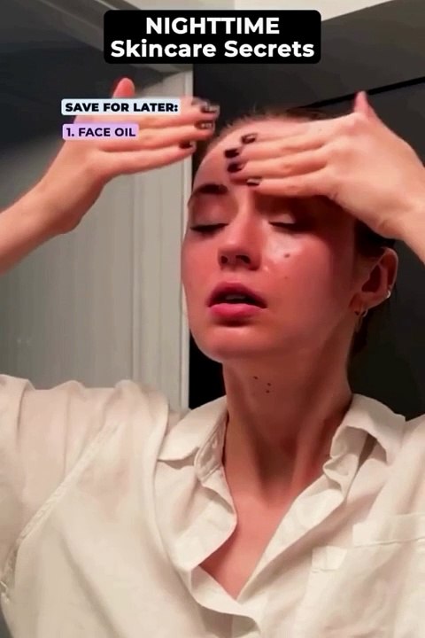 "Nighttime Skincare Secrets for Glowing Skin ✨ Must-Know Routine! #BeautyTips #SkincareRoutine"