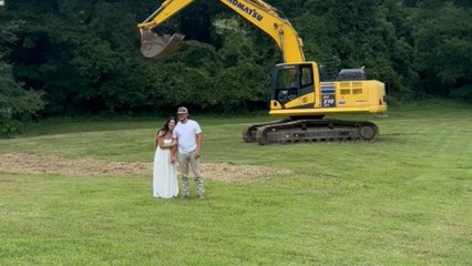 Expecting parents reveal the arrival of a baby boy with blue smoke