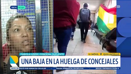 Alternancia política: Tras baja, solo una concejal suplente continúa con la huelga en el Concejo de Quillacollo