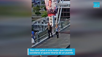 Bon Jovi salvó a una mujer que intentó suicidarse al querer tirarse de un puente