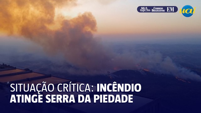 Incêndio devasta bioma da Serra da Piedade
