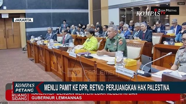Menlu Retno Marsudi Pamit ke DPR, Titip Pesan Tetap Perjuangkan Hak Palestina