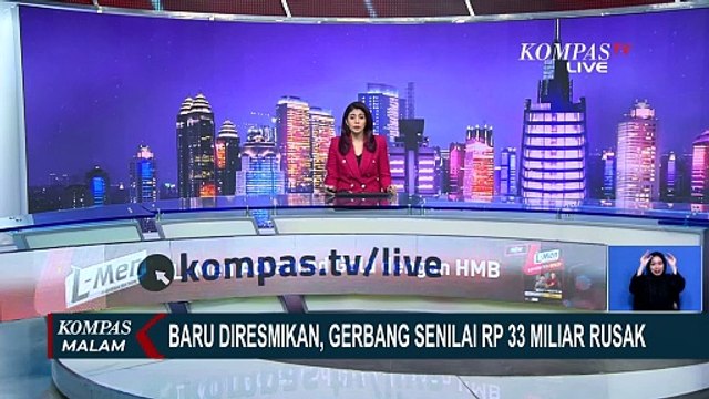 Baru Diresmikan, Gerbang Kendari-Toronipa Senilai Rp 33 Miliar Rusak
