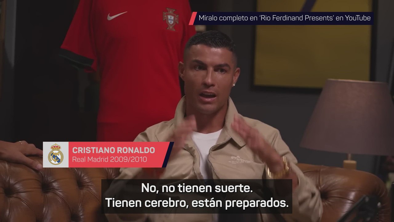 Cristiano Ronaldo: "Lo del Real Madrid y la Champions no es suerte, es cerebro"