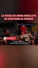 Cristiano Ronaldo y la frase que enamora al madridismo