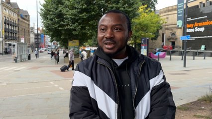 Labour reflections in Leeds City Centre