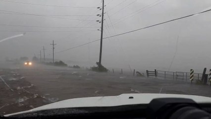Strong winds and heavy rainfall batter Louisiana triggering flooding