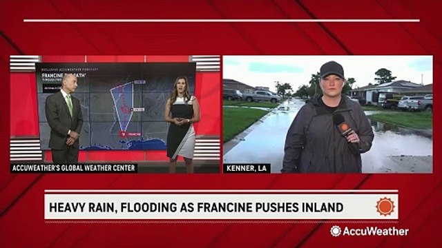 Coastal flooding drenches Louisiana as Francine pushes inland