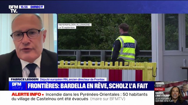 Contrôle aux frontières en Allemagne: Le chancelier allemand social-démocrate se rallie au programme du Rassemblement national , réagit Fabrice Leggeri (député européen RN)