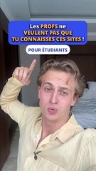Les profs ne veulent pas que tu connaisses ces sites 