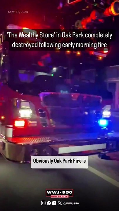 Fire guts 'The Wealthy Store' in Oak Park
