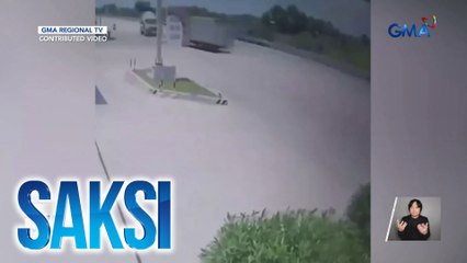 Cement mixer truck at wing van truck, nagsalpukan; 2 patay | Saksi