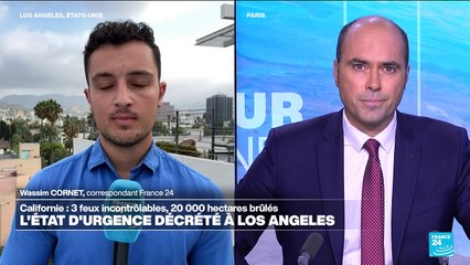 Californie : les incendies menacent près de Los Angeles, rasant des maisons