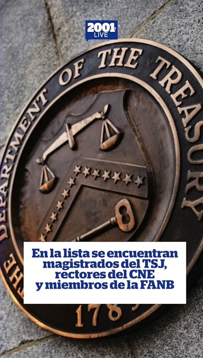 El Departamento del Tesoro de #EEUU sancionó 16 funcionarios venezolanos entre los que se encuentran magistrados del TSJ, rectores del CNE y miembros de la FANB