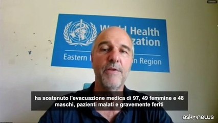 L'Oms annuncia la pi? grande evacuazione medica da Gaza dal 7 ottobre