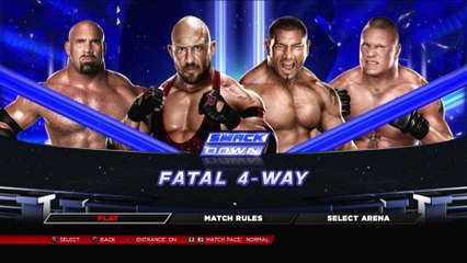 WWE 2K14 - Ryback vs. Batista vs. Goldberg vs. Brock Lesnar