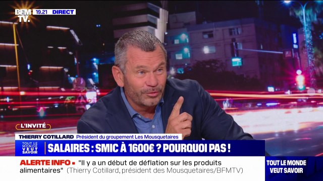 Thierry Cotillard (président du groupement les Mousquetaires ): Les salaires doivent augmenter quand il y a des périodes de très forte inflation