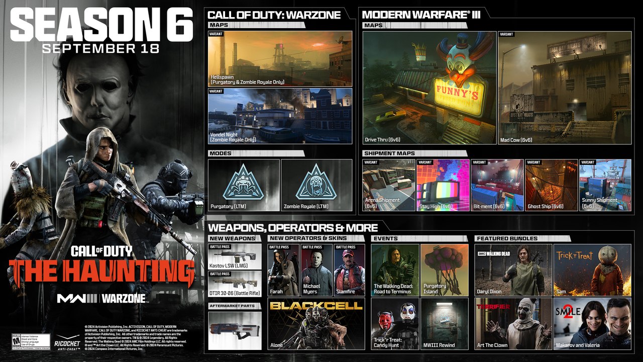 Call of Duty Warzone & Modern Warfare III Official The Haunting Season 6 Launch Trailer
