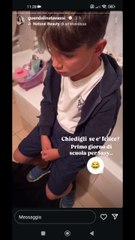 sasy a scuola un po' triste