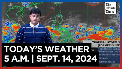 Today's Weather, 5 A.M. | Sept. 14, 2024