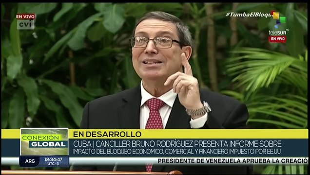 Rodríguez: El bloqueo causó daños en el orden de 5.056 millones de dólares