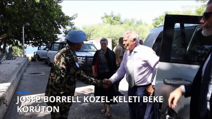 Josep Borrell Libanonban tárgyal a közel-keleti béke érdekében