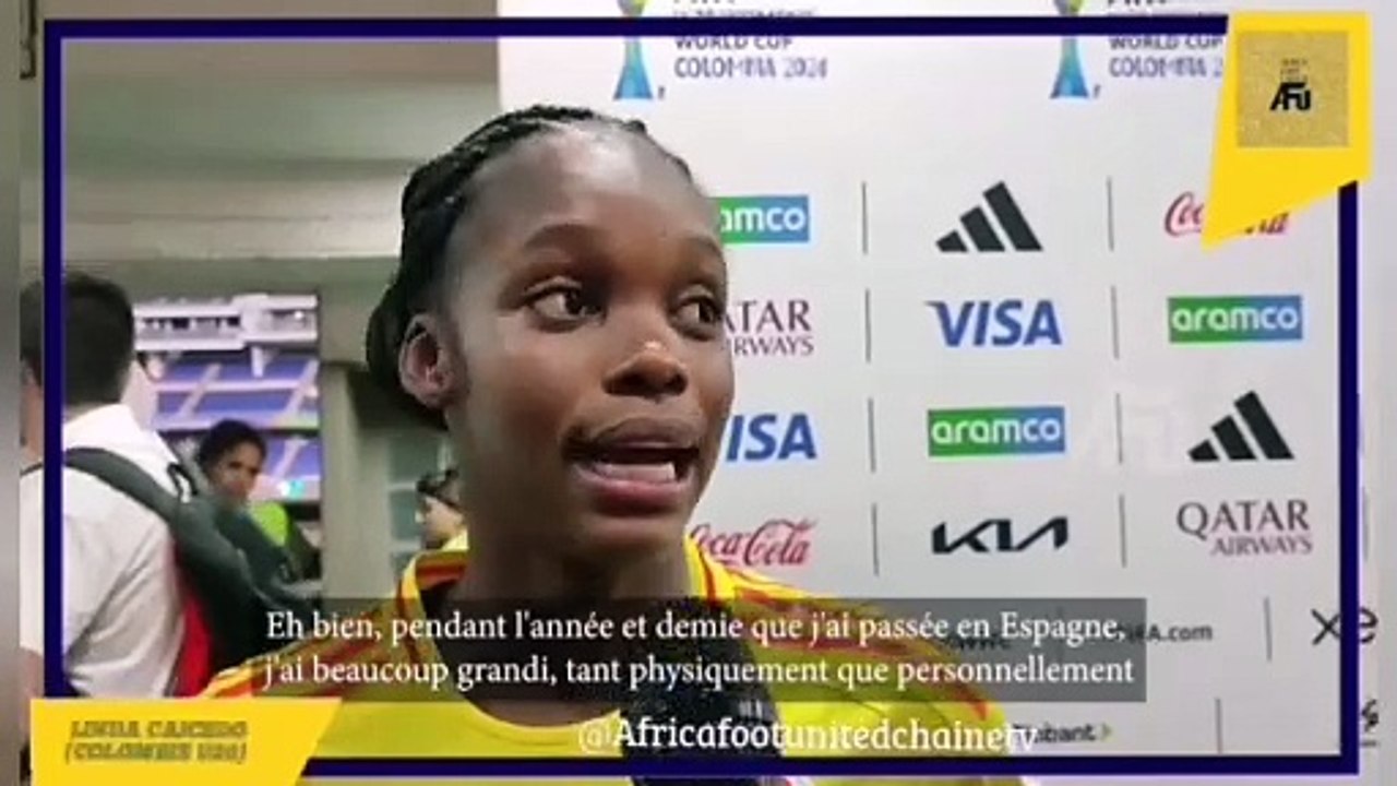 #AfricaFootUnited ️Coupe du Monde Féminine U20 en Colombie : l'attaquante colombienne de 19 ans Linda Caicedo parle de son passage au Real Madrid ⚽. Auteure du but de la qualification contre la Corée du Sud, Caicedo avait rejoint le club de la