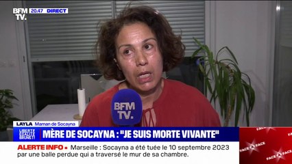 "Je souffre de la solitude": La mère de Socayna, tuée le 10 septembre 2023 par une balle perdue à Marseille, évoque le manque de soutien qu'elle a ressenti depuis les faits