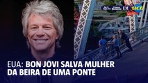 EUA: Bon Jovi salva mulher da beira de uma ponte