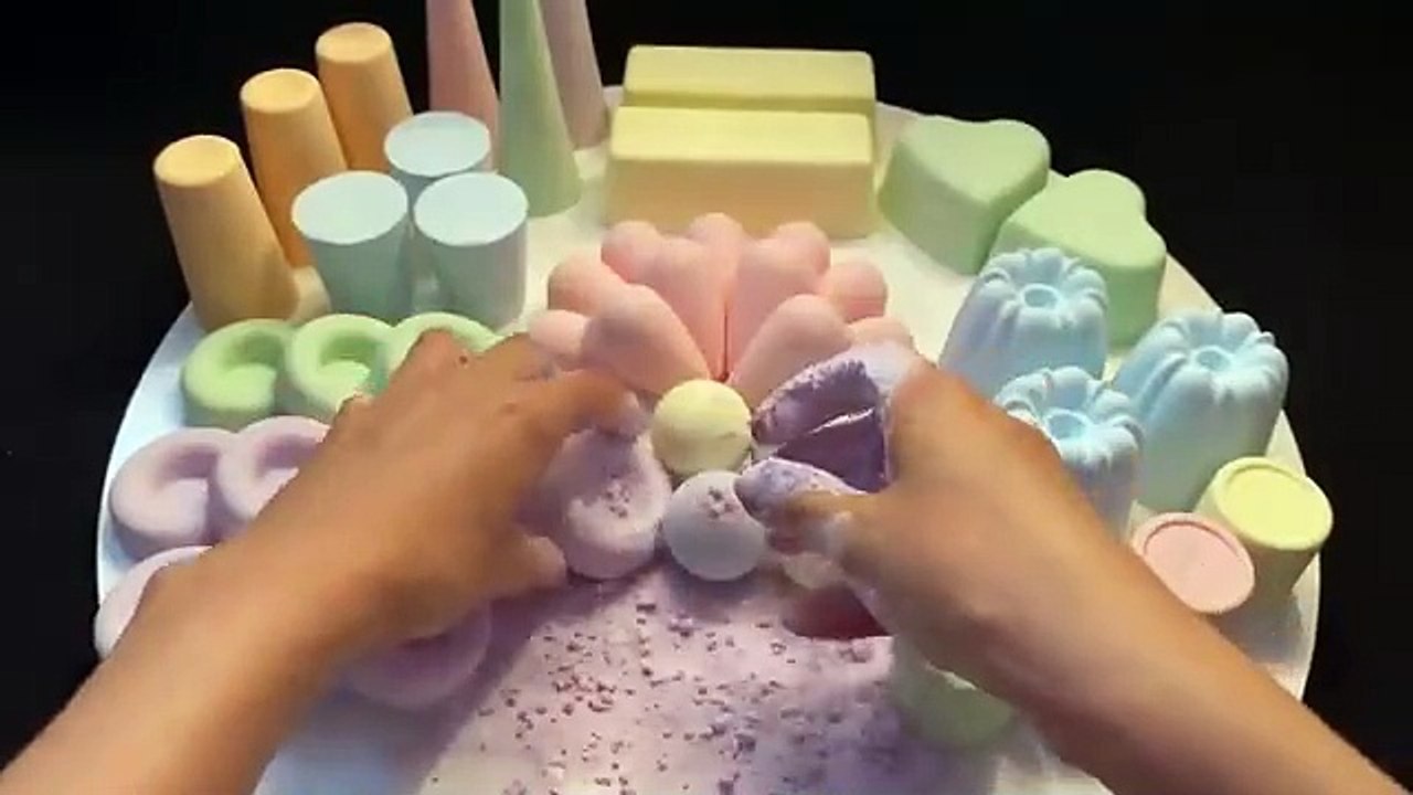 ASMR baking soda pastel colors
