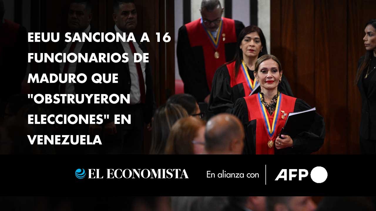 EEUU sanciona a 16 funcionarios de Maduro que "obstruyeron elecciones" en Venezuela