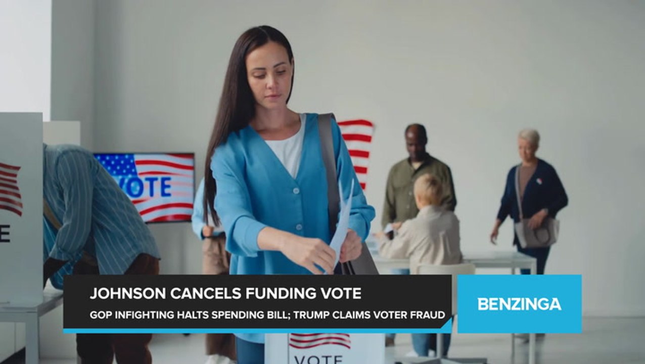 House Speaker Mike Johnson Cancels Vote on Funding Bill as Republican Members Derail Stopgap Spending Bill Vote. Trump Claims Democrats Are Trying to 'STUFF VOTER REGISTRATIONS WITH ILLEGAL ALIENS.'