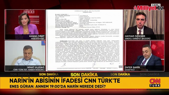 Narin'in abisi Enes Güran'ın ifadesi ortaya çıktı