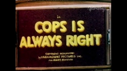 Popeye the Sailor - Cops is Always Right (1938) (Colorized)