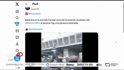 Download Video: ¡Última Hora! Reportan balacera en avenida Central, cerca de la estación Ecatepec del metro CDMX