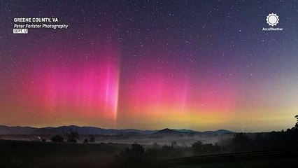 Northern lights dazzle night skies in several US states