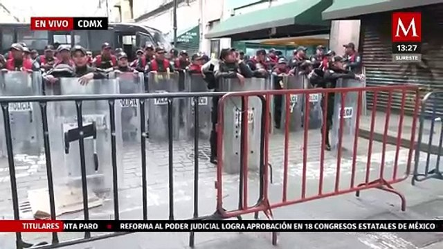 Resguardan Congreso de CdMx por discusión de la reforma judicial
