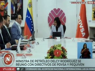 Min. Delcy Rodríguez lidera jornada de trabajo con directivos de PDVSA y Pequiven