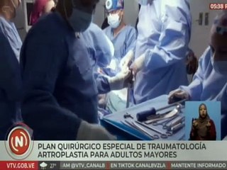 Caracas | Adultos mayores son beneficiados con el Plan Quirúrgico Especial de Traumatología