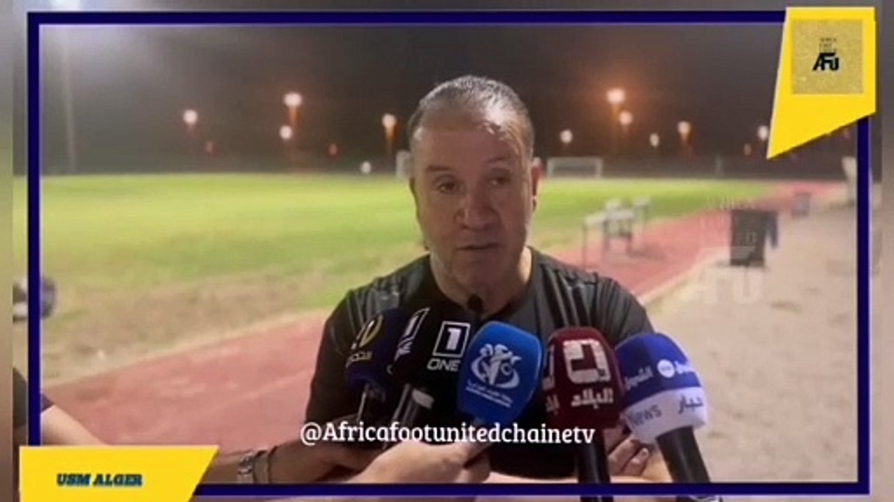 #COUPEDELACAF  : #USMALGER ⚫ ️Nabil Maaloul : Le match contre le Stade Tunisien sera un match difficile... Mais on est prêt" #Algérie  #Tunisie 