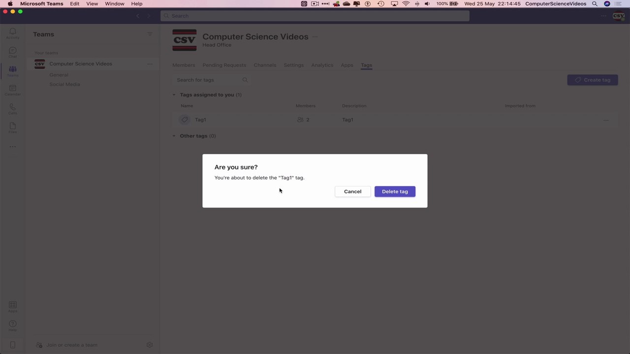 How to REMOVE Any Unwanted Tags On Microsoft Teams Using a Mac - Basic Tutorial | New